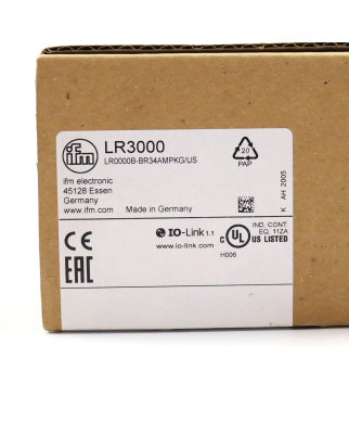 ifm Füllstandsensor LR3000 LR0000B-BR34AMPKG/US OVP