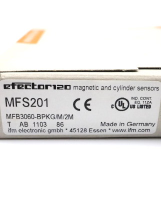 ifm efector Magnetsensor MFS201 MFB3060-BPKG/M/2M OVP