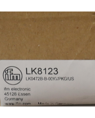 ifm Füllstandsensor LK8123 LK0472B-B-00KVPKG/US OVP