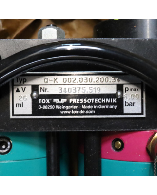 TOX Pressotechnik Kraftpaket Pneumatikzylinder Q-K 002.030.200.34 OVP