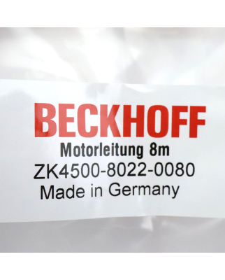 Beckhoff Motorleitung AX5000 dynamic ZK4500-8022-0080 8m OVP