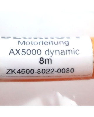 Beckhoff Motorleitung AX5000 dynamic ZK4500-8022-0080 8m OVP