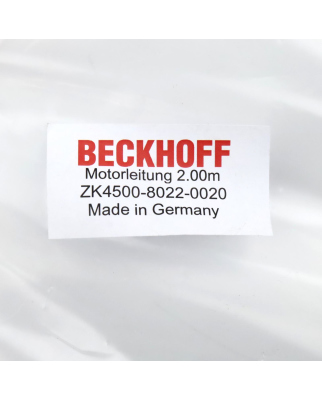 Beckhoff Motorleitung AX5000 dynamic ZK4500-8022-0020 2m OVP