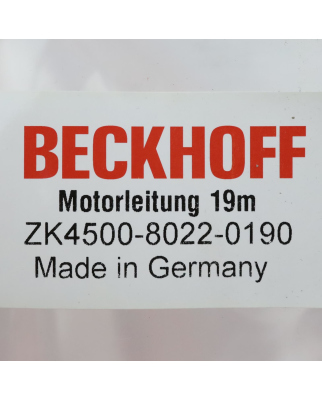 Beckhoff Motorleitung AX5000 dynamic ZK4500-8022-0190 19m...