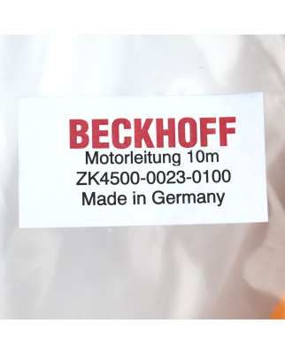 Beckhoff Motorleitung AX5000 dynamic ZK4500-0023-0100 10m OVP