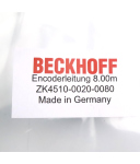 Beckhoff Encoderanschlussleitung AX5000 dynamic ZK4510-0020-0080 8m OVP
