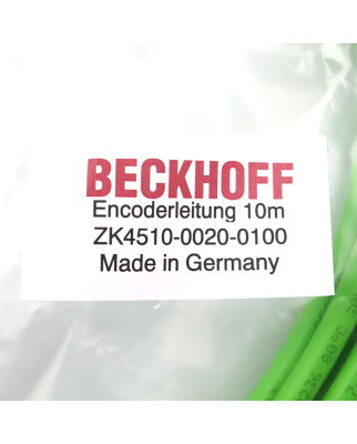 Beckhoff Encoderanschlussleitung AX5000 dynamic ZK4510-0020-0100 10m OVP