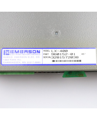 Emerson Servo Drive LX-400 960152-01 GEB