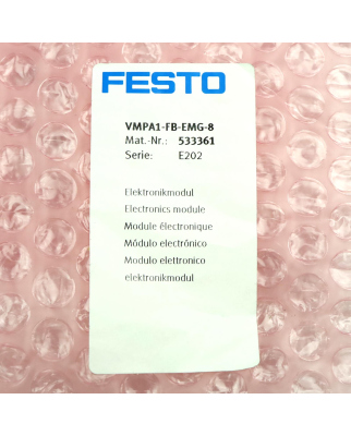 Festo Elektronikmodul VMPA1-FB-EMG-8 533361 OVP