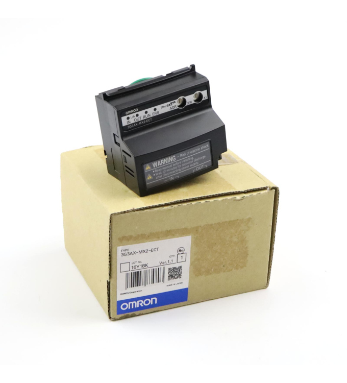 Omron Ethercat-Kommunikationsbaugruppe 3G3AX-MX2-ECT OVP