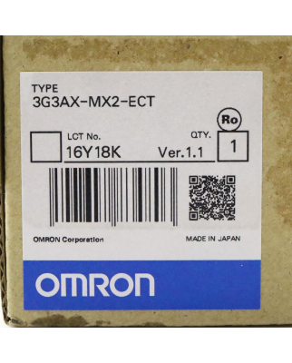 Omron Ethercat-Kommunikationsbaugruppe 3G3AX-MX2-ECT OVP