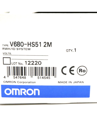 Omron RWH/ID System V680-HS51 OVP