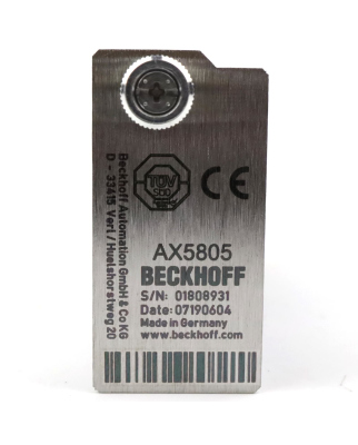 Beckhoff TwinSAFE-Drive-Optionskarte AX5805 NOV