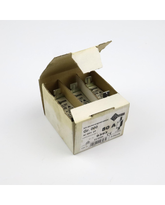 Ebamat Sicherungseinsatz 9393 NH000 80A 500V (3Stk.) OVP
