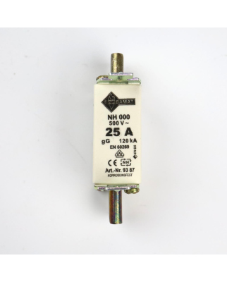 Ebamat Sicherungseinsatz 9387 NH000 25A 500V (3Stk.) OVP