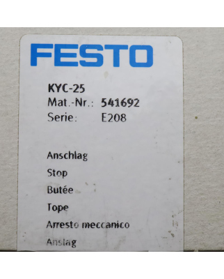 Festo Anschlag KYC-25 541692 OVP