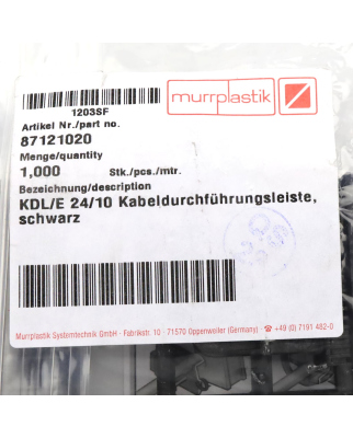 Murrplastik Kabeldurchführungsleiste KDL/E 24/10 87121020 OVP