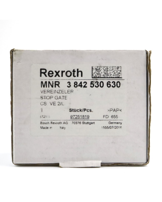 Rexroth Vereinzeler VE 2/L 3842530630 OVP