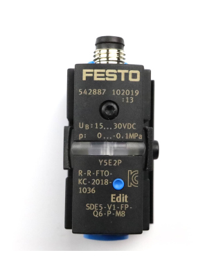Festo Drucksensor SDE5-V1-FP-Q6-P-M8 542887 OVP