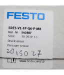 Festo Drucksensor SDE5-V1-FP-Q6-P-M8 542887 OVP