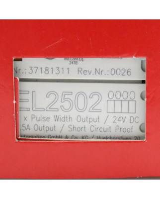 Beckhoff 2-Kanal-EtherCAT-Klemme EL2502 OVP