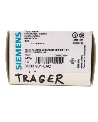 Siemens Träger 3SB3901-0AC (10Stk.) OVP