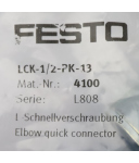 Festo L-Schnellverschraubung LCK-1/2-PK-13 4100 OVP