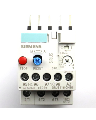 Siemens Überlastrelais 3RU1116-0HB0 OVP