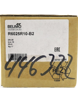 Belimo Regelkugelhahn R6025R10-B2 OVP