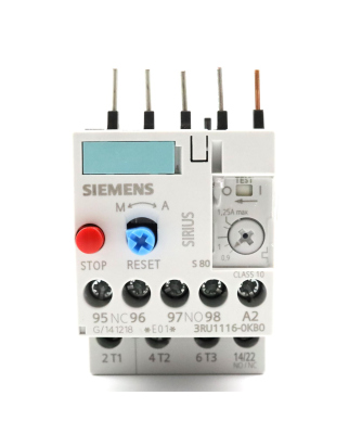 Siemens Überlastrelais 3RU1116-0KB0 OVP