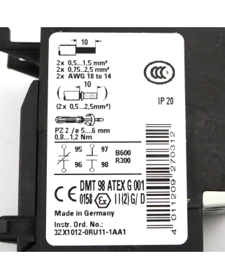 Siemens Überlastrelais 3RU1116-0KB0 OVP