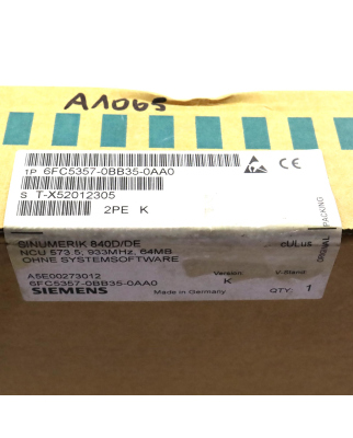 Sinumerik 840D/DE NCU573.5 6FC5357-0BB35-0AA0 Vers.K SIE