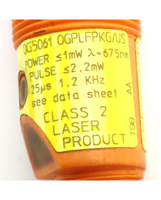 ifm Reflexlichtschranke OG5061 OGPLFPKG/B6/V4A/US-100 OVP