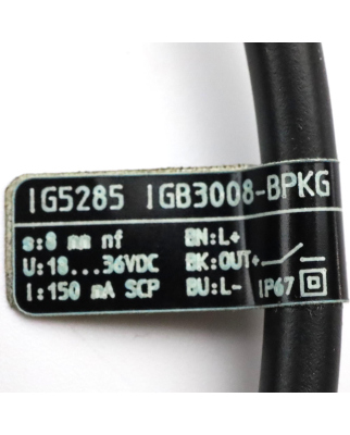 ifm induktiver Sensor IG5285 IGB3008-BPKG OVP