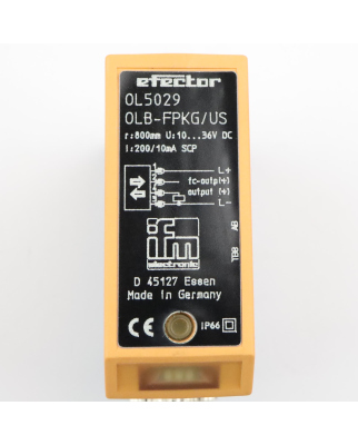ifm Reflexlichttaster OL5029 OLB-FPKG/US-100 OVP