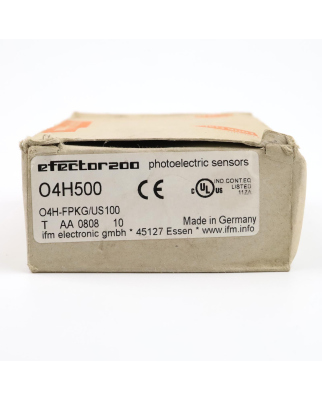 ifm efector 200 Reflexlichttaster O4H500 O4H-FPKG/US100 OVP