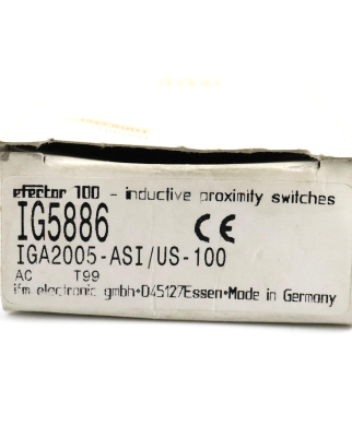 ifm efector 100 induktiver Sensor IG5886 IGA2005-ASI/US-100 OVP