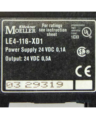 Klöckner Moeller Digitales Erweiterungsmodul LE4-116-XD1 GEB
