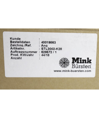 Mink Leistenbürste STL3002-K28 1000x35x15mm grau/rosshaar (10Stk.) OVP