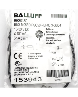 Balluff induktiver Sensor BES013C BES...