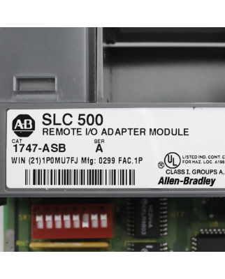 Allen Bradley Remote I/O Adapter Modul SLC 500 1747-ASB...