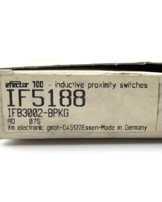 ifm efector100 induktiver Sensor IF5188 IFB3002-BPKG OVP