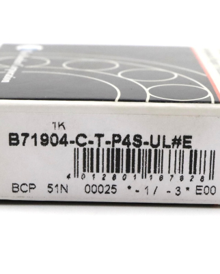 FAG Kugellager Spindellager B71904-C-T-P4S-UL OVP