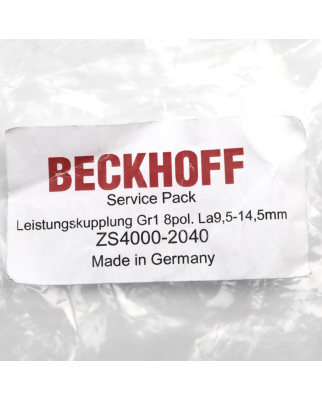Beckhoff EMV-Leistungskupplung ZS4000-2040 OVP