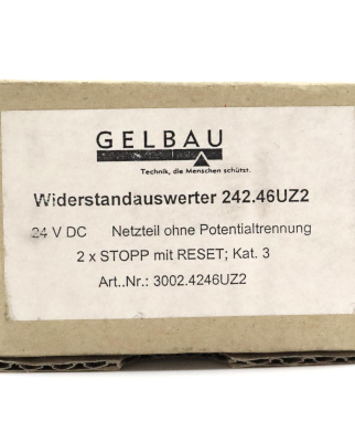 GELBAU Widerstandsauswerter 242.46UZ2 3002.4246UZ2 OVP