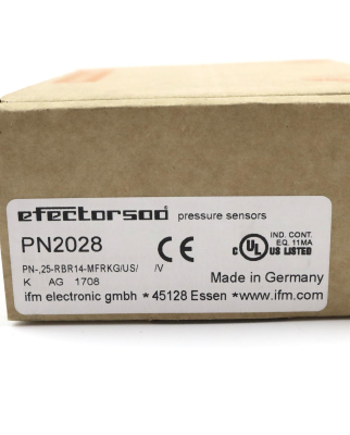 ifm efector500 Drucksensor PN2028 PN-,25-RBR14-MFRKG/US//V OVP