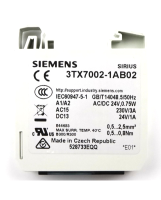 Siemens Relaiskoppler 3TX7002-1AB02 NOV