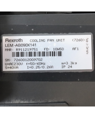 Rexroth Servomotor MAC090A-1-ZD-4-C/110-A-0/WI524LV/S001 R911266871 NOV