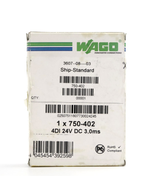 WAGO Digital Eingangsklemme 750-402 OVP