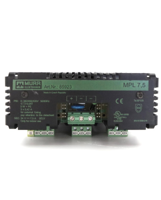 Murr elektronik Trafonetzgerät MPL 7,5 85923 NOV